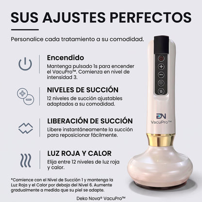 VacuPro™ Masajeador Anticelulítico de Ventosa y Calor